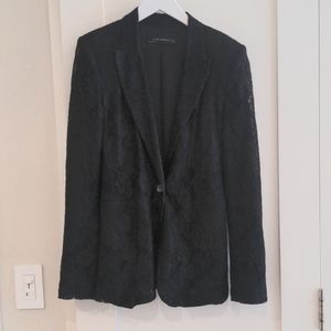 Black lace Zara blazer